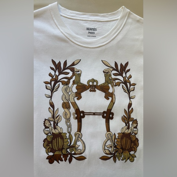 Hermes White Graphic T-Shirt Dress - Picture 5 of 6